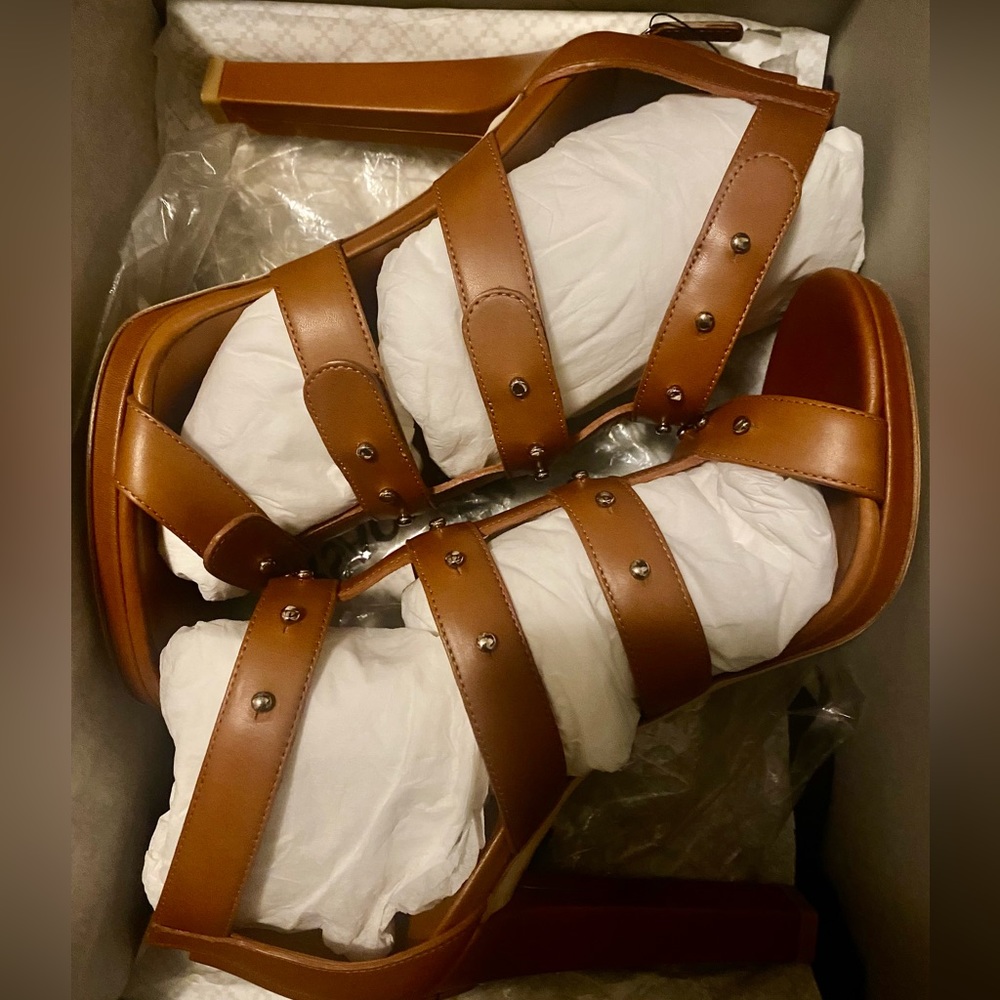Gucci “Sigourney” Gladiator Heels. NEVER WORN. Brand NEW